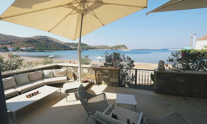 Myrina Apartment | Limnos Experience - luxury beachfront apartment for six