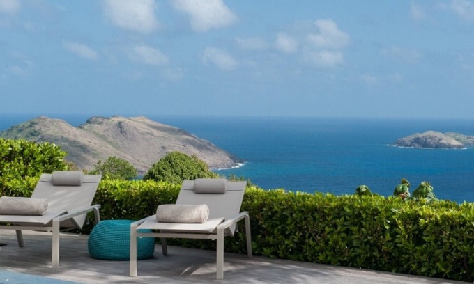 Flamands Villa | Lina - 2 Bedroom Luxury Villa - Views of Flamands and Colombier Beaches