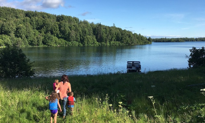 Nikiski House | Listen to the loons on the lake.