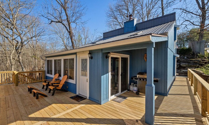 Nancy House | Little blue house on the lake