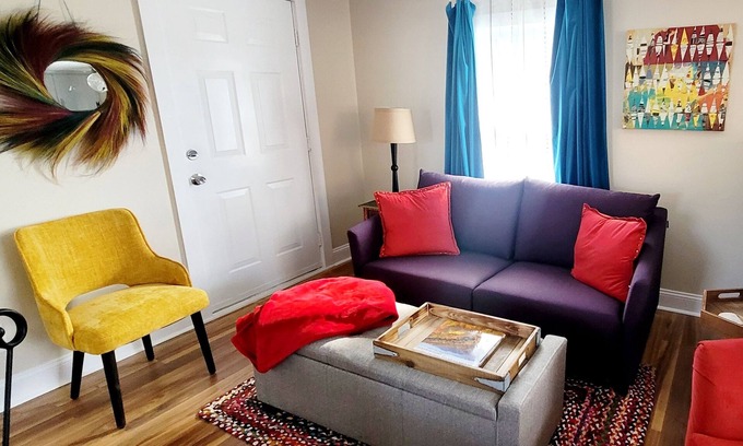 Bristol House | Little Red Caboose - Whimsical, Unique, Centrally located, Hidden Gem