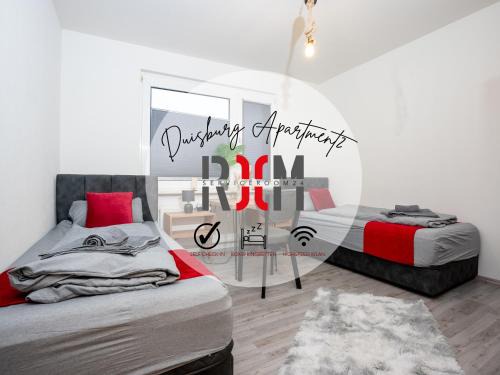Marxloh Apartment | Livemore24 - Apartment 2 in Duisburg WLAN - Smart-TV - 24-7 Check-in und Küche