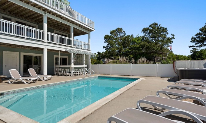 Monteray Shores House | Living On Beach Time: Private pool, Hot Tub, Rec Room w/Pool Table