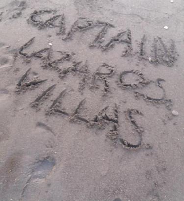 Perissa Villa | Located by the sea one beachfront Private Captain Lazaros Pool Villa with loft in 750sqm spacious private plot-Jacuzzi-sunrelax-furnished terace-gazebo-private parking,sleep 3 adults and 2 children, just steps from the Black Beach-Seaview