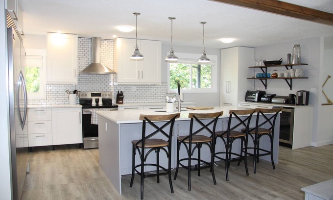 Swansea Point House | Located directly across from the BEACH, Fire Pit, Fully Fenced Private Yard