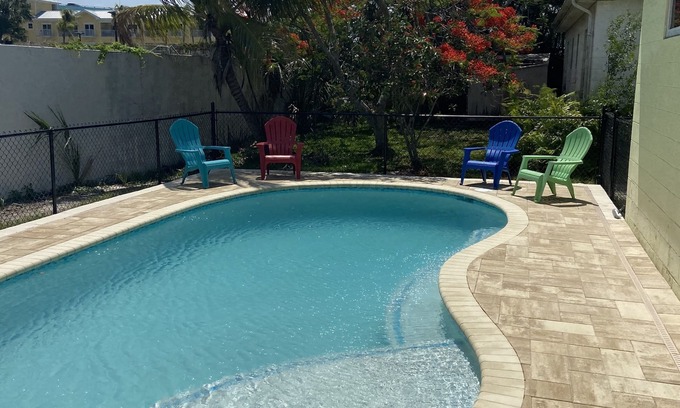 Fort Myers Beach House | Location! Welcome To Bare Feet Retreat. Steps From Times Square And The Beach