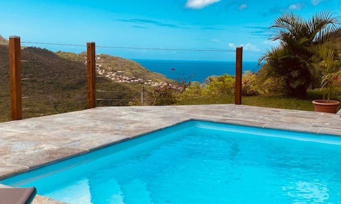 Les Anses-d'Arlets House | Lodge Creole Pool Jacuzzi Caribbean Sea View Anses d'Arlet
