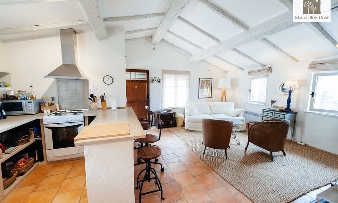 Mons Cottage | Loge du Chauffeur, Luxurious Olive Farm Apartment with beautiful interior design
