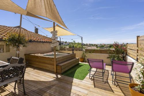 Abeilhan Apartment | Logement féerique SPA & terrasse - proche Pézenas