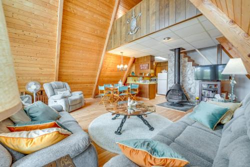Fountain House | Long Lake Cabin with Kayaks, Private Beach and Dock!