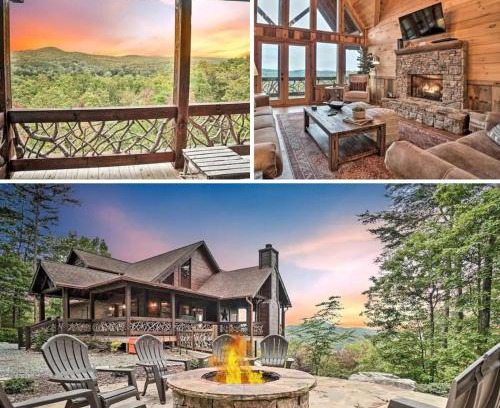 Ridges Over the Lake House | Long-Range Views Game Room Fire Pit Pets