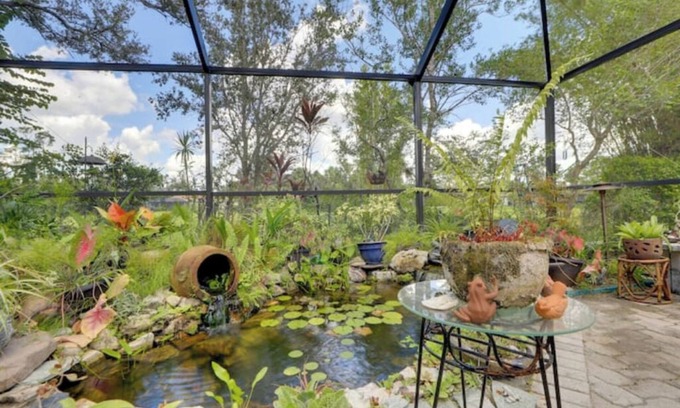Deep Creek House | Long-term discount! Spacious 3BR Home With Tropical Garden & Koi Pond in Lanai