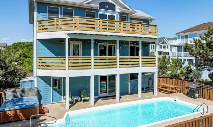 Ocean Sands House | Lost At Sea | 590 ft to the beach | Private Pool and Hot Tub