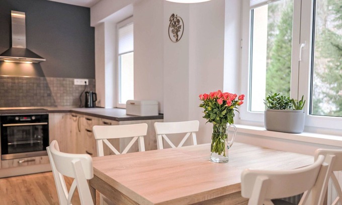 Jachymov Apartment | Lovely apartment for 5 people with WIFI, TV, panoramic view and parking