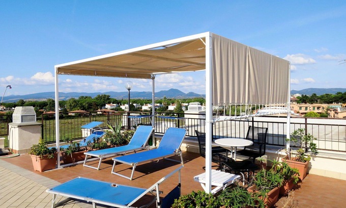 Cerveteri Apartment | Lovely apartment for 5 people with A/C, TV, patio and parking