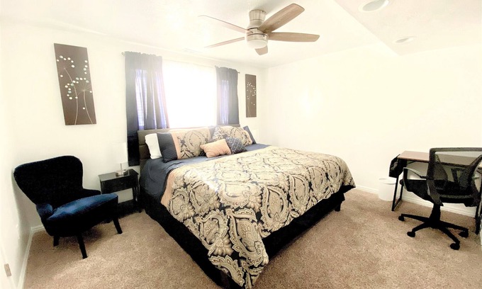 West Jordan House | Lovely Basement Suite-2 bedrooms/1 bath with FULL kitchen and laundry!