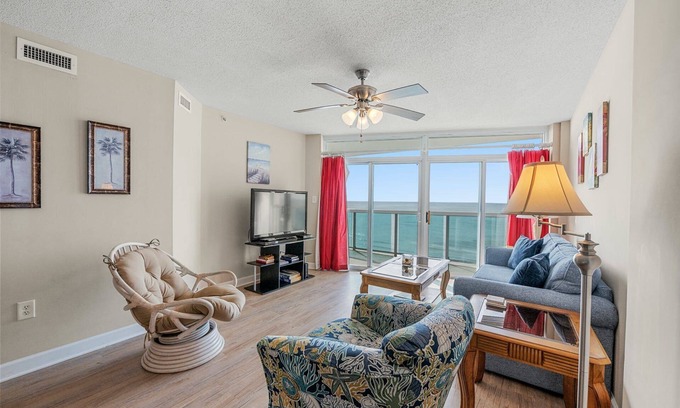 Crescent Beach Condo | Lovely Condo, Direct Oceanfront Views, Pools | Crescent Keyes - 1209