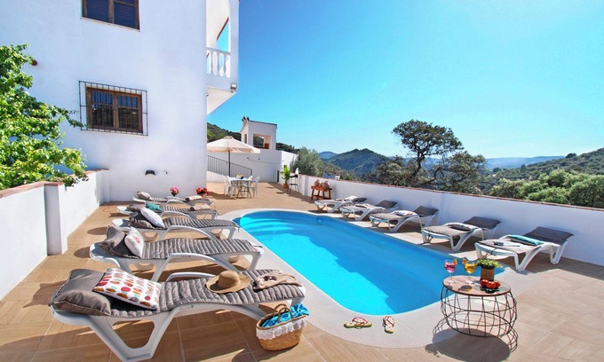 Comares Villa | Lovely family-sized villa with pool, natural surroundings.
