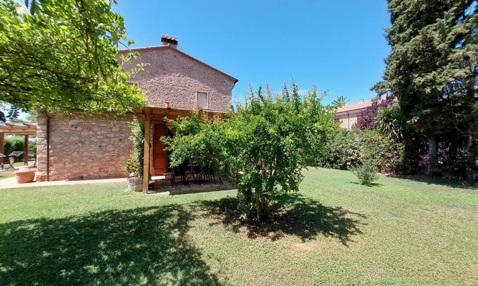 Rosignano Marittimo Apartment | Lovely flat with private covered terrace,large pool and shared garden,Wi-Fi.