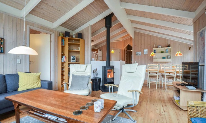 Knebel House | Lovely home in Knebel with sauna