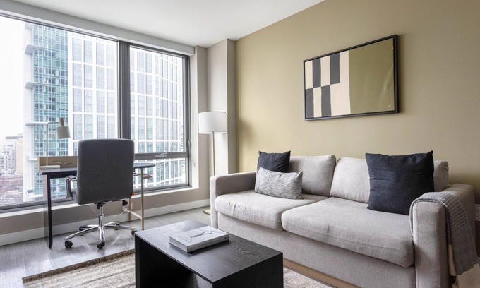 West End Apartment | Lovely North Station 1BR w/Laundry & Gym, nr Restaurants, by Blueground