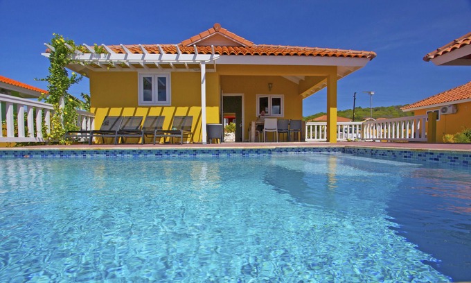 Fontein Villa | Lovely Patio Villa with Pool and Seaview on Curacao