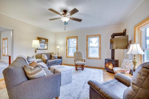 Hixton House | Lovely Rural Hixton Farmhouse with Porch and Fire Pit!