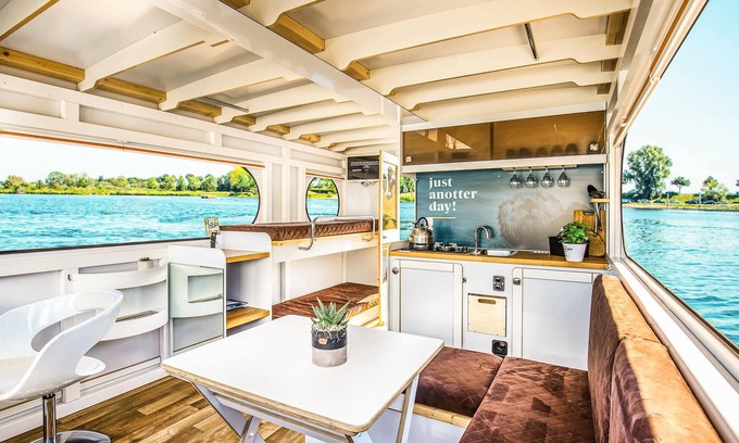 Ophoven Boat Rental | Lovely ship in Ophoven with lake view