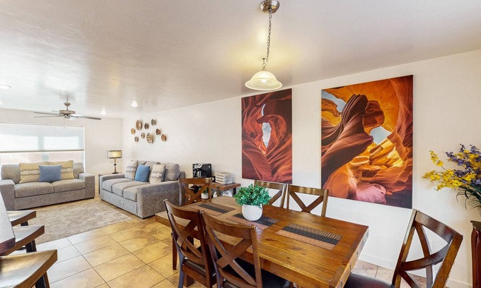 Moab South Valley House | Lovely townhome near town with pool, hot tub, playground, patio & tennis