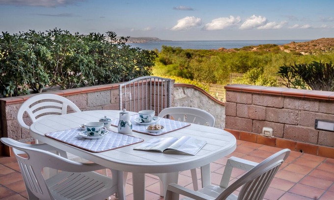 Portoscuso Villa | Lovely townhouse with sea view terrace