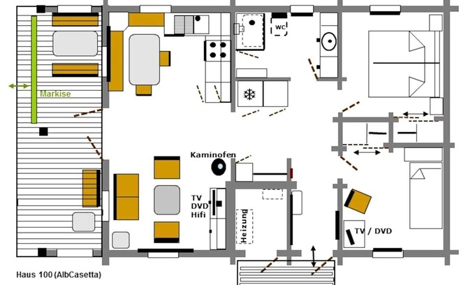 Hayingen House | Ltd-100, 3 Pers., ca. 60qm - Ferienpark Lauterdörfle 1.1