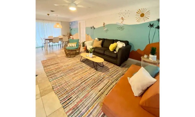 South Patrick Shores House | Luna Surf House - Just 12 min walk to beach!