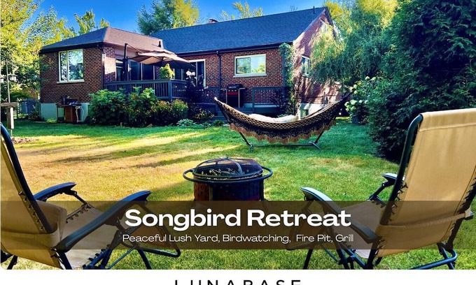 Anderson Township House | Lush Fenced Back Yard | Lush Yard | Birdwatching | Fire Pit | Hammock