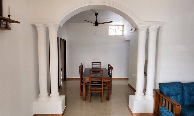 Maradu House | Lush green 4BHK Fully furnished house with AC in master bedroom, hot water