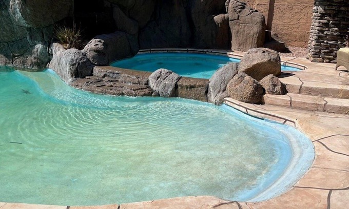 Gold Canyon House | LUX + Exciting Mt VIEWS: Theater, Pvt POOL & Spa, Fireplaces, Fire Pit, Mt Bikes