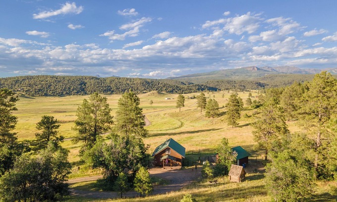 Pagosa Springs Cabin | Lux Hot Tub Cabin. Huge VIEWS! 35 Acres! Stargazing/Hiking Retreat! No Pet Fees!