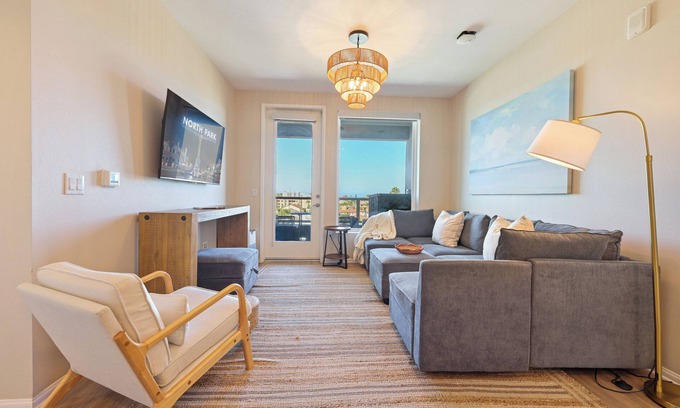 Normal Heights Apartment | Lux North Park Gem~King Beds~Workspaces~Parking!