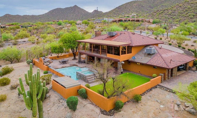 Las Sendas Villa | Luxe 4BR in Mesa w/ Spectacular View, Pool & Golf