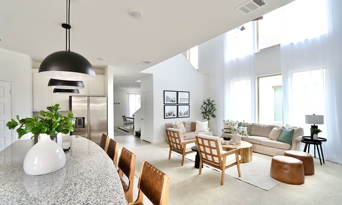 Little Elm House | Luxe Living 4-bedroom with Fireplace, Fire Pit, & Game Room