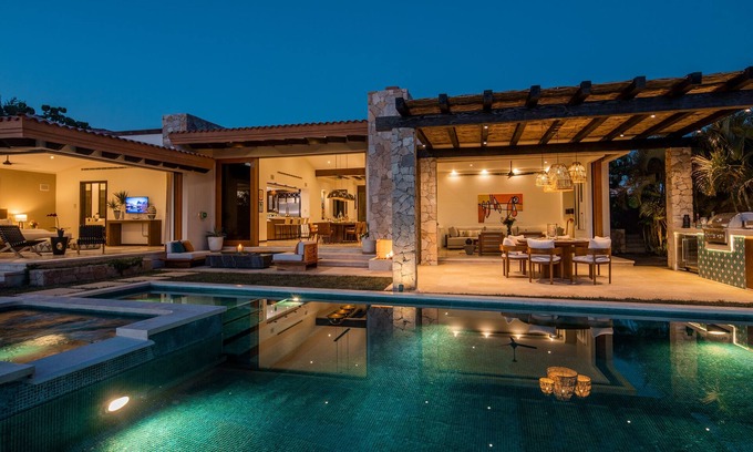 Cabo San Lucas House | Luxe, Modern Mexican Villa, Relax in Privacy to Stunning Ocean and Golf Views