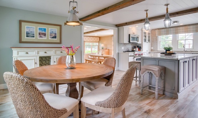Silver Beach House | Luxe North Falmouth Home Rental: Walk to Beach!