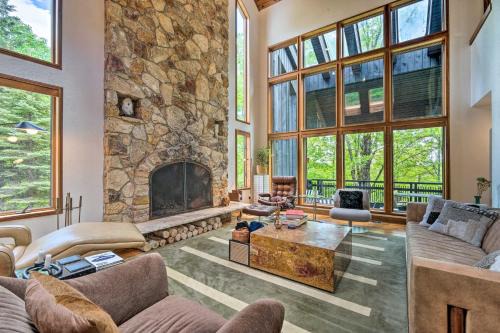Plymouth House | Luxe Plymouth Chalet with Indoor Pool and 3 Decks!