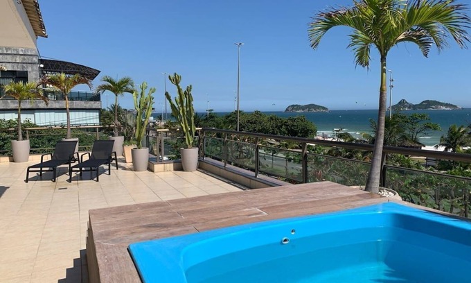 Barra da Tijuca Apartment | LUXOBRASIL #RJ05 Coverage 04 Suites in Front of Praia do Pepê Aluguel of Season