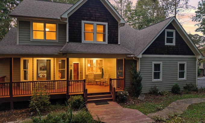 Swannanoa House | Luxurious 7BR Asheville Retreat with Hot Tub, Sauna, Game Room & Mountain Views