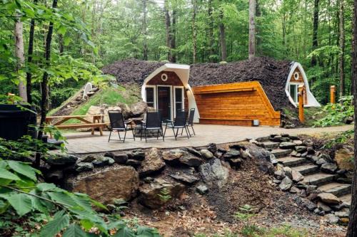 Springvale House | Luxurious and Carbon Neutral Hobbit House with Private Hot Tub in Springvale, Maine, Perfect for a Relaxing Weekend Getaway