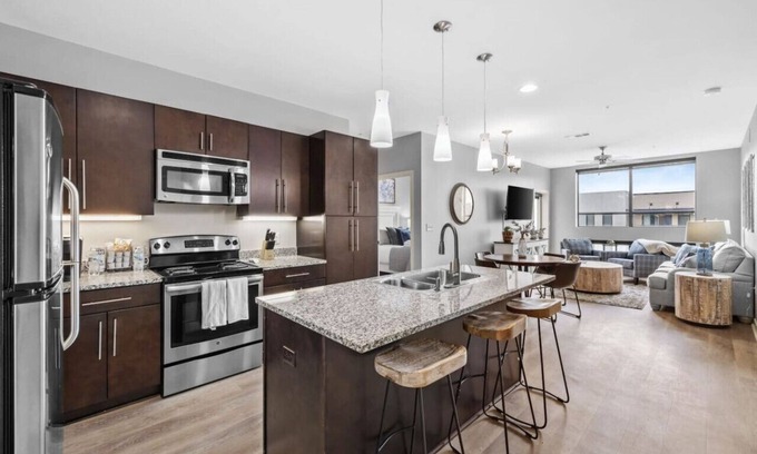 Rolling Mill Hill Condo | Luxurious Large 2 bed 2 bath Downtown Condo- #402