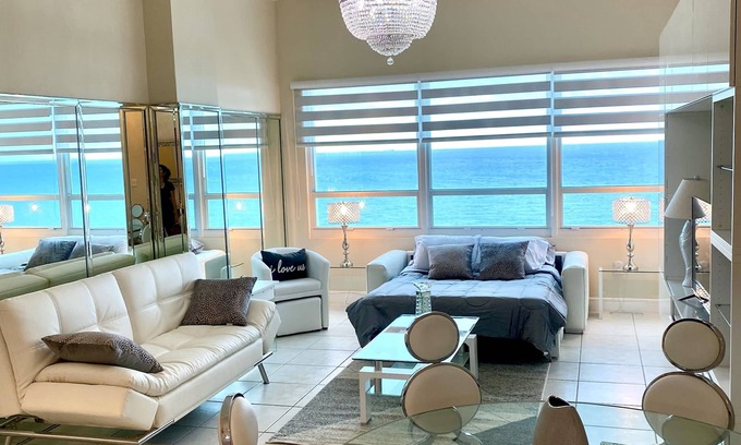 Mid Beach Condo | Luxurious large Direct Ocean Front Penthouse Beach access&Free parking-Remodeled