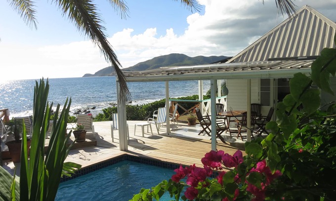 Falmouth Harbour Villa | Luxurious Oceanfront Villa with Stunning Views Over Montserrat