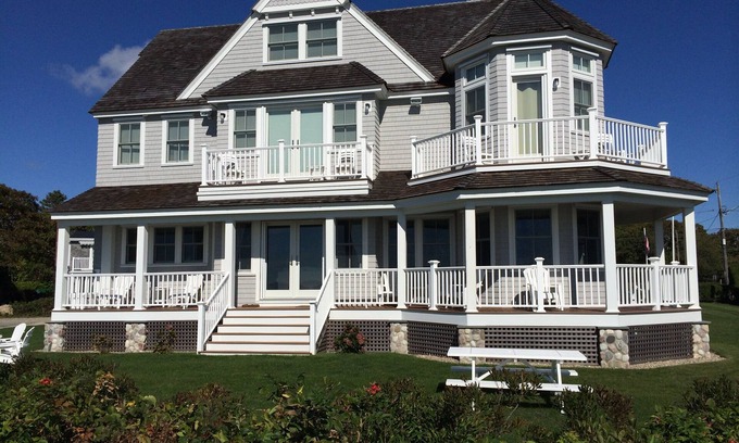 East Falmouth House | Luxurious Oceanfront Home With Fantastic Views!