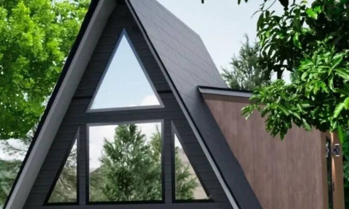 Pepin Cabin | Luxurious, studio-styled, A-frame cabin nestled on the Woods & Co Weddings + Events property